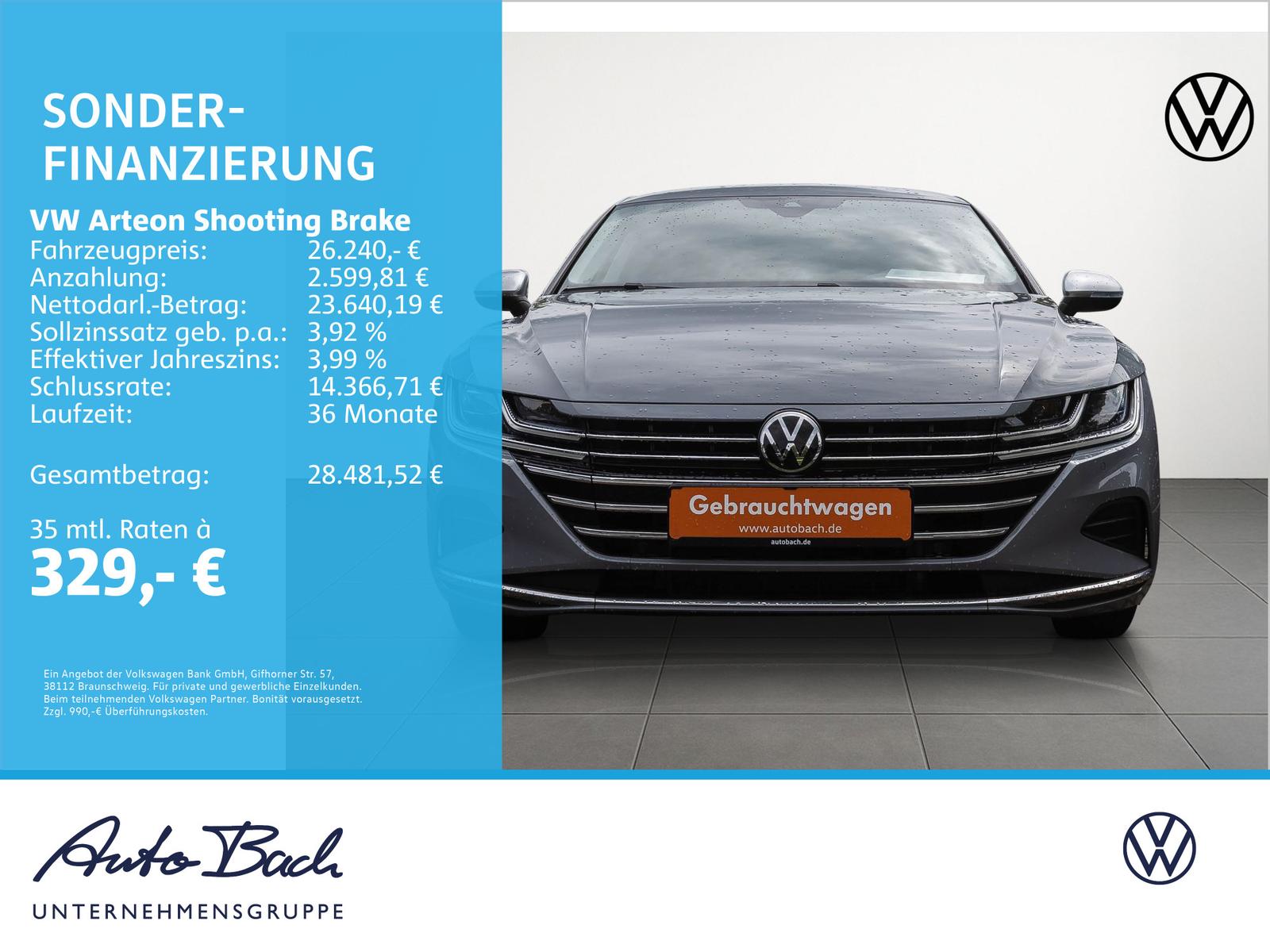 Volkswagen Arteon Shooting Brake 2.0 TSI DSG Navi LED ACC