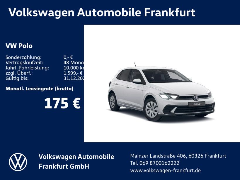 Polo Life 1,0 l 59 kW (80 PS) 5-Gang