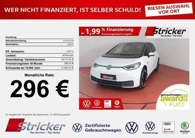 VW ID.3 Max 150/58 296,-ohne Anzahlung AHK Top-Spor