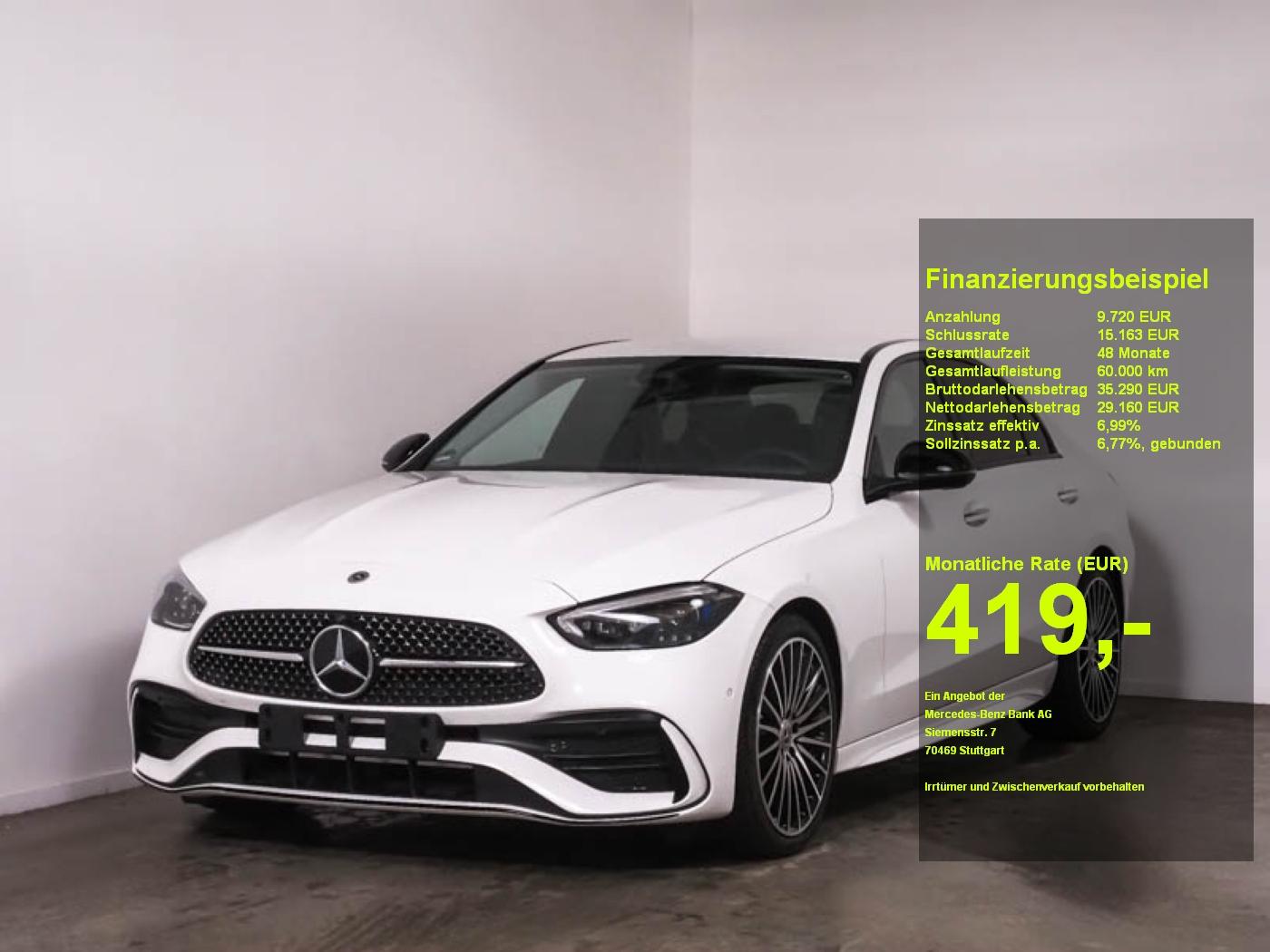 Mercedes-Benz C 180 AMG PREM. NIGHT-P,DiG.L,AMBIE,MEM,WINTER-P