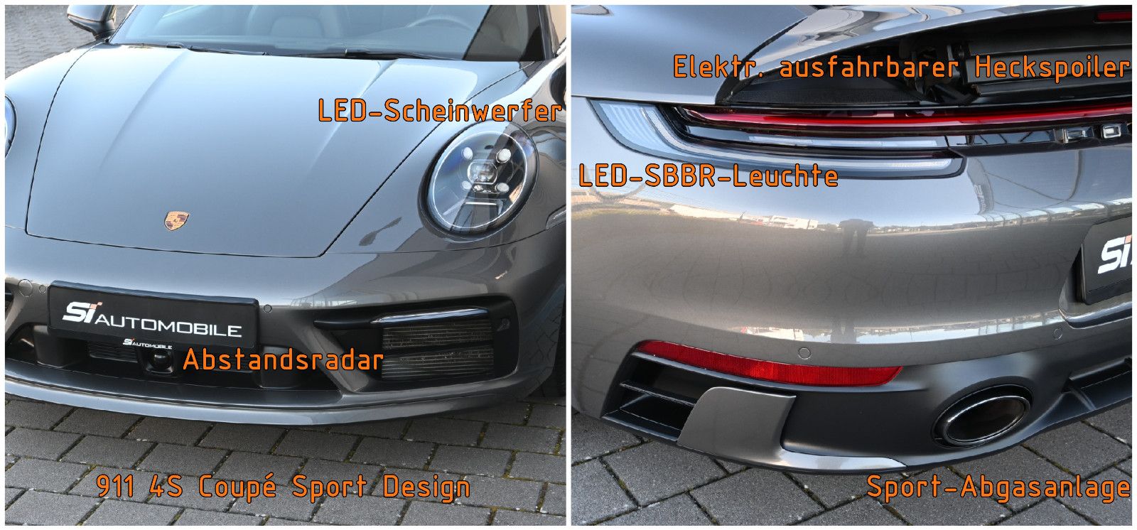 Fahrzeugabbildung Porsche 911 992 Carrera 4S Coupé °SPORT DESIGN°ACC°BOSE°