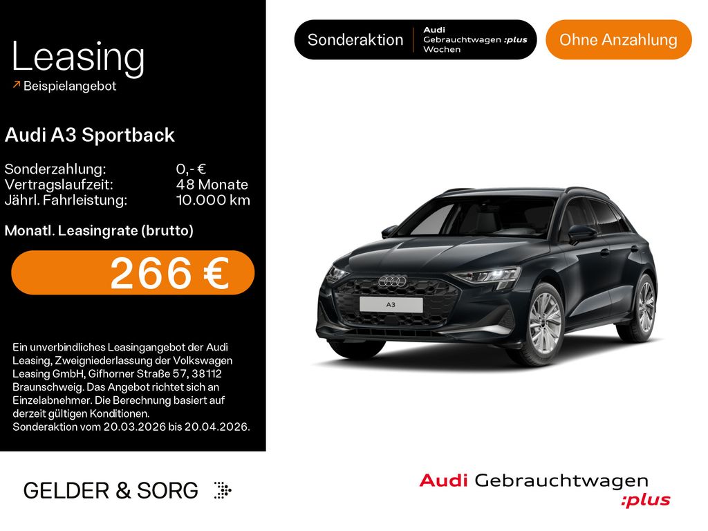 A3 Sportback 30 TFSI LED*RFK*ACC*Virtual*Sound