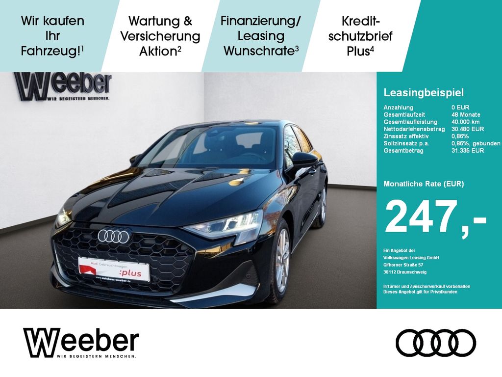 A3 Sportback advanced NAVI*RFK*LED*GRA*LM*5J GAR