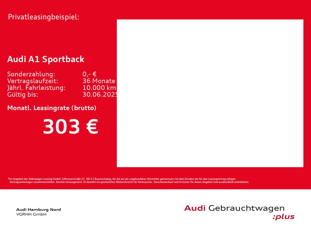 Audi A1 Sportback 25 TFSI advanced S tronic Virtual