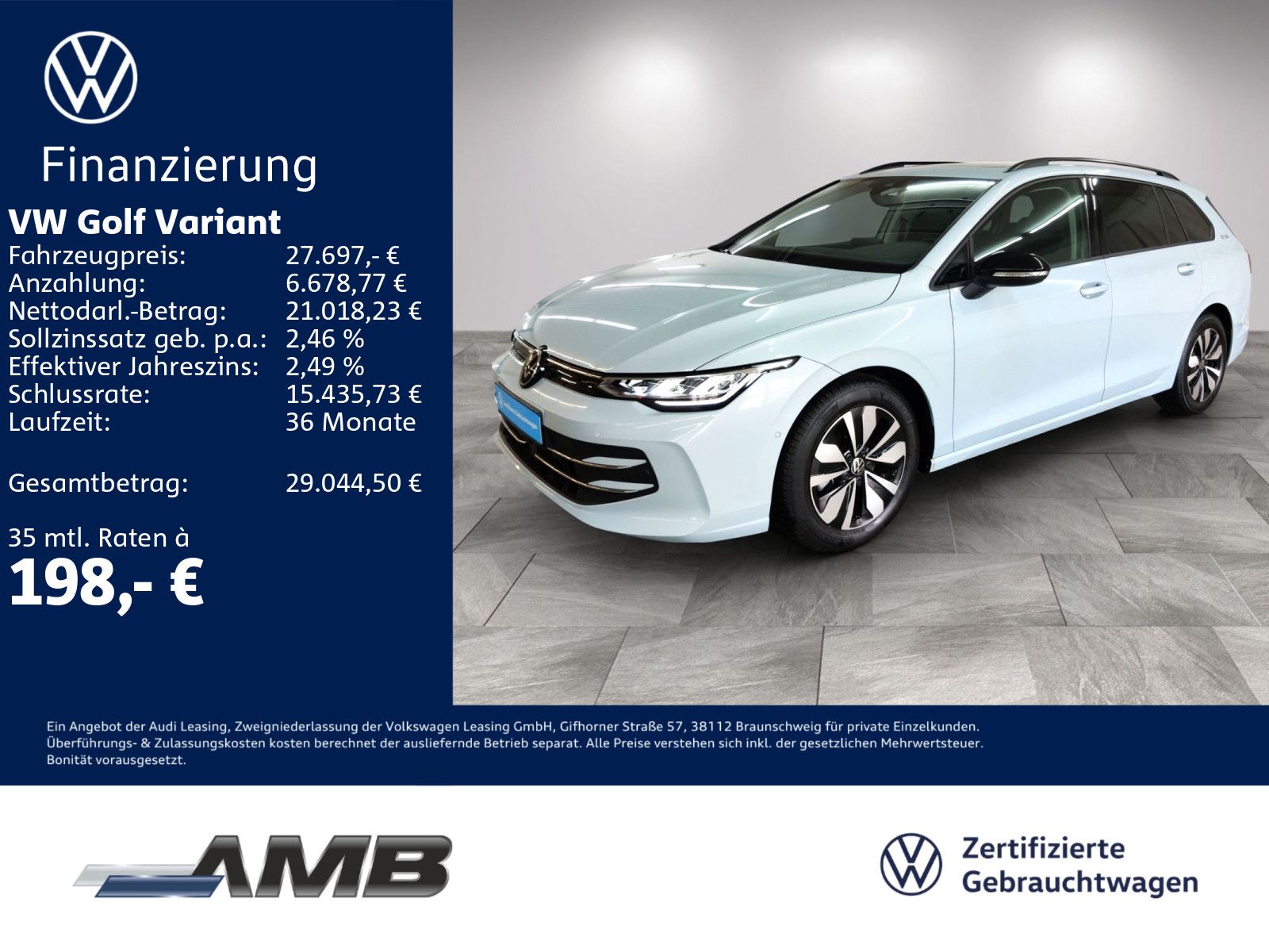 Volkswagen Golf Variant Goal 1.5 TSI AHK Pano Standh 01.30G foto 1