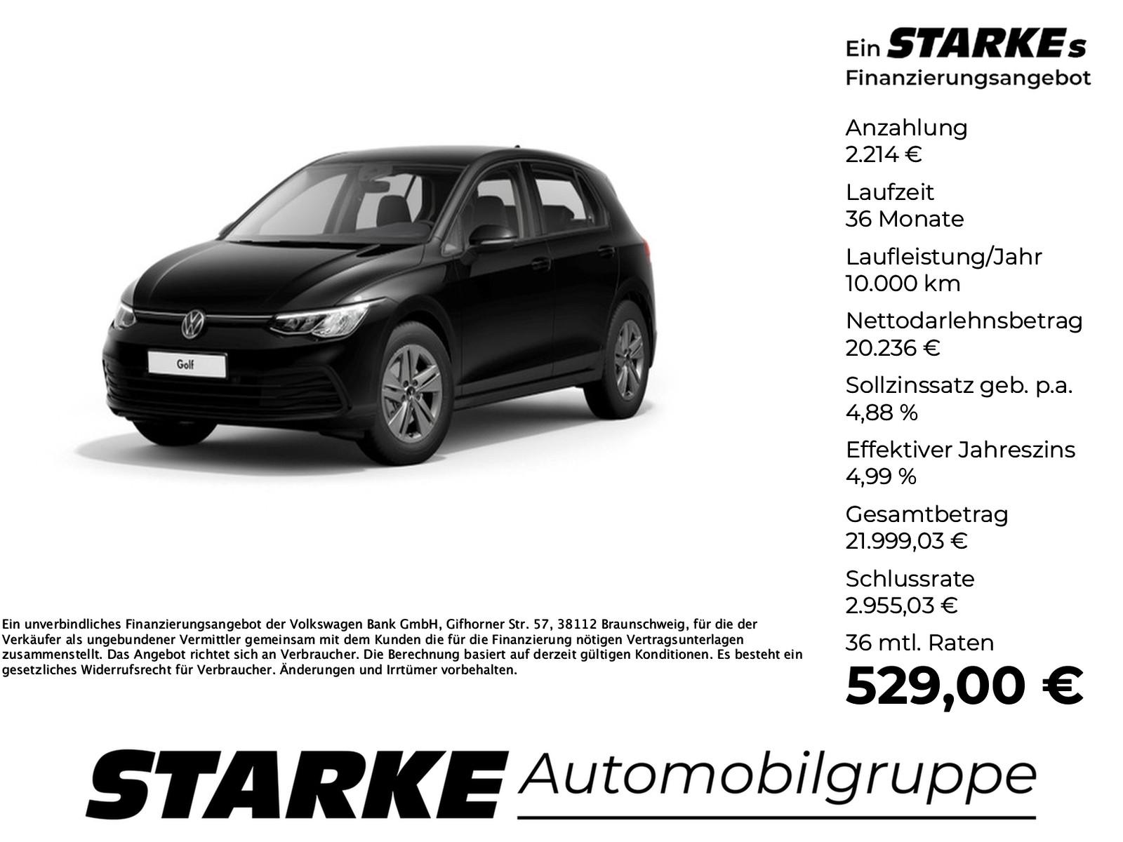 Volkswagen Golf 8 1.5 TSI Life LED Navi ACC Sitzheizung Spu