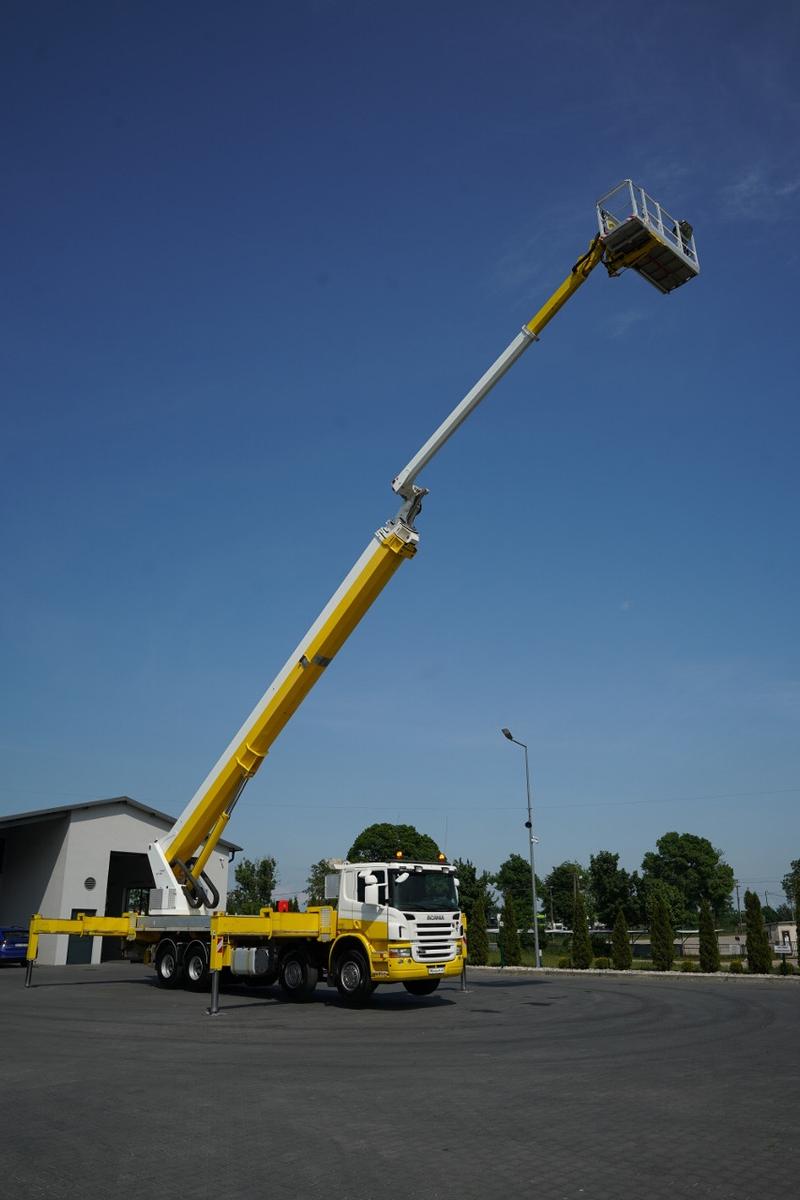 Scania P 380 / 8x4 / PODNOŚNIK KOSZOWY / PALFINGER WT 7