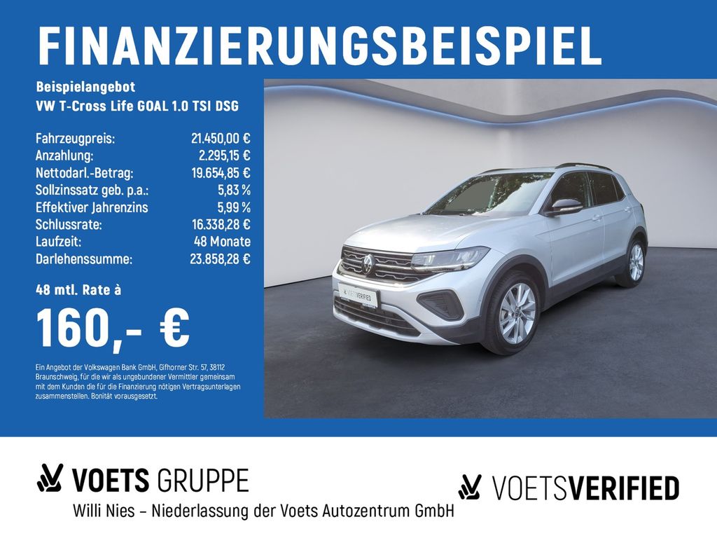 T-Cross Life GOAL 1.0 TSI DSG LED+PDC+ACC
