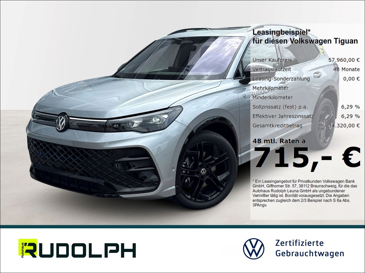 Volkswagen Tiguan R-Line 2.0 TSI 4MOTION DSG HUD LED Navi S