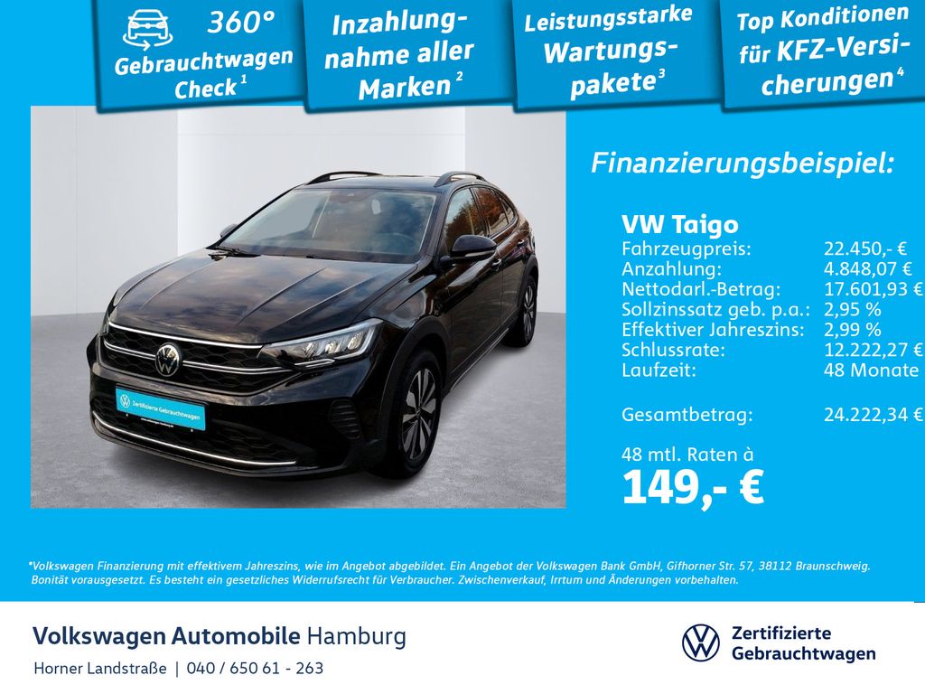Taigo Goal 1.0 TSI Sitzhzg Einparkhilfe CarPlay