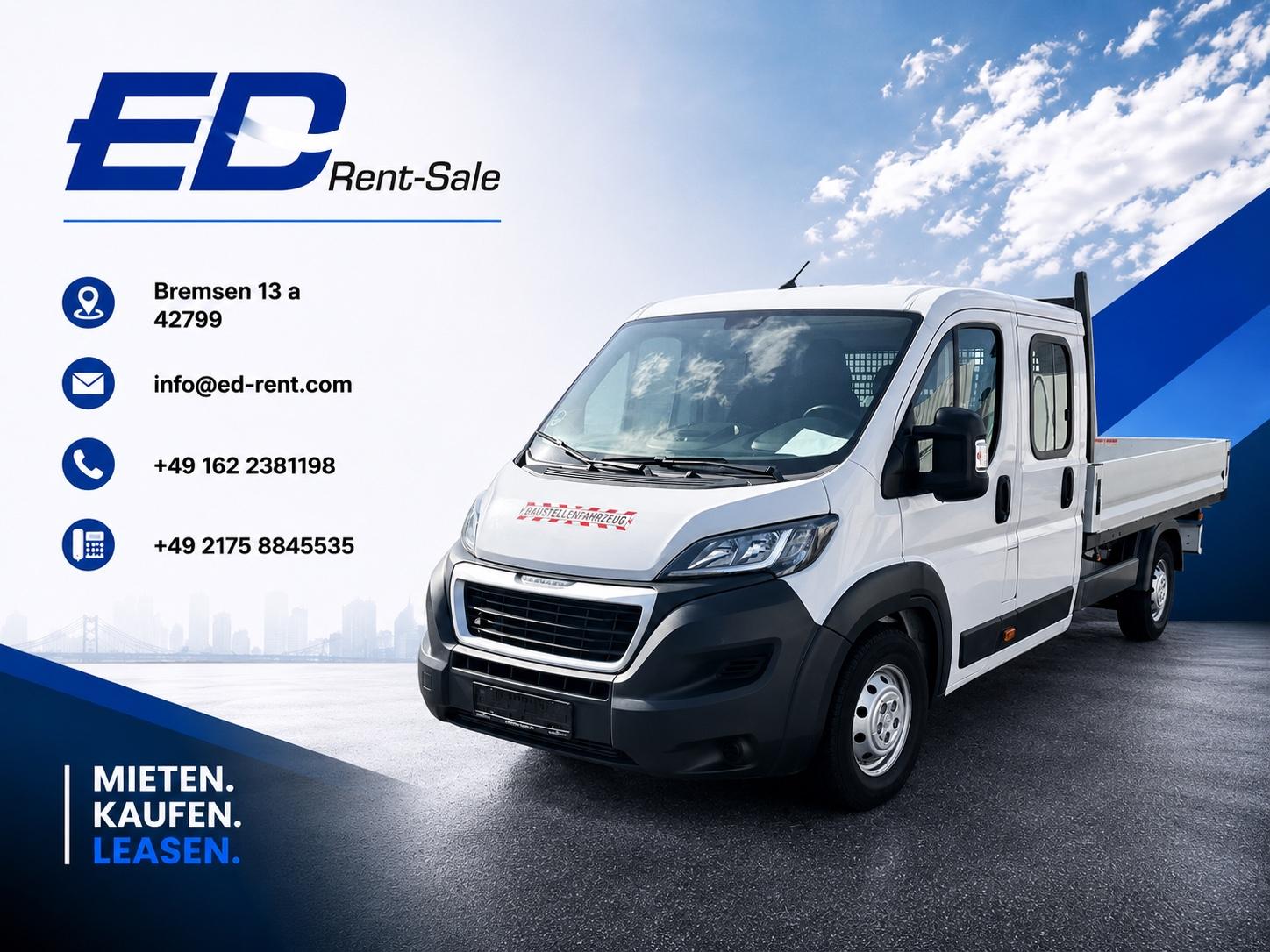 Peugeot Boxer Pritsche Vermietund-Rental