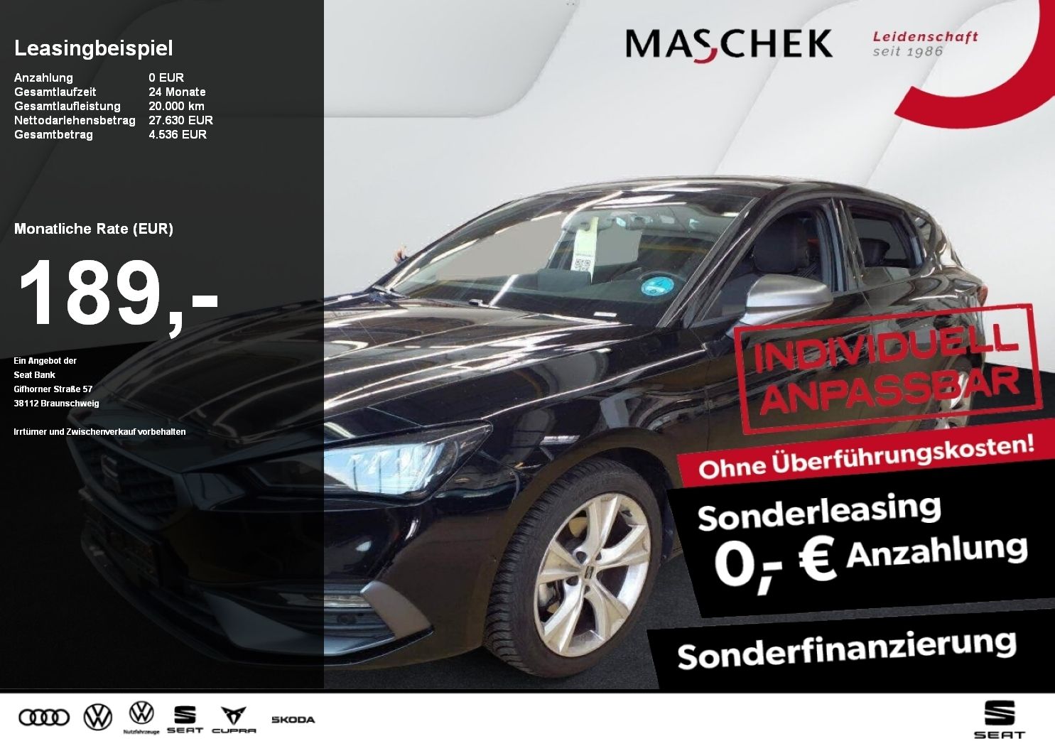 Seat Leon FR 2.0 TDI DSG Navi RearView Sitzh. ACC ACC