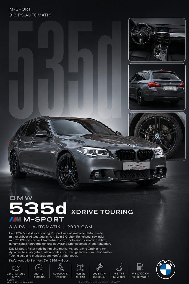 BMW 535d xDrive Touring M Sport *A-LED*HUD*360*19"