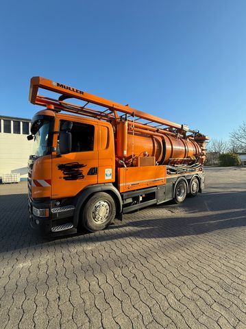 Scania G450 6x2  mit Müller Canalmaster EWA  14m3