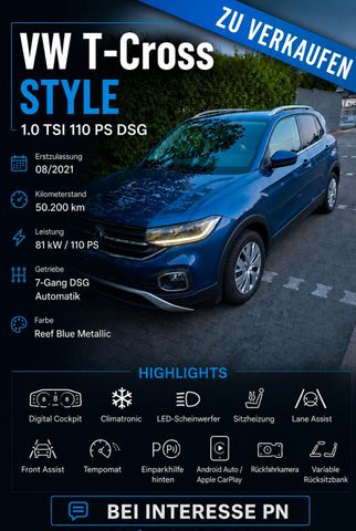 VW VW T-Cross Style 1.0 TSI DSG  Top gepfleg...