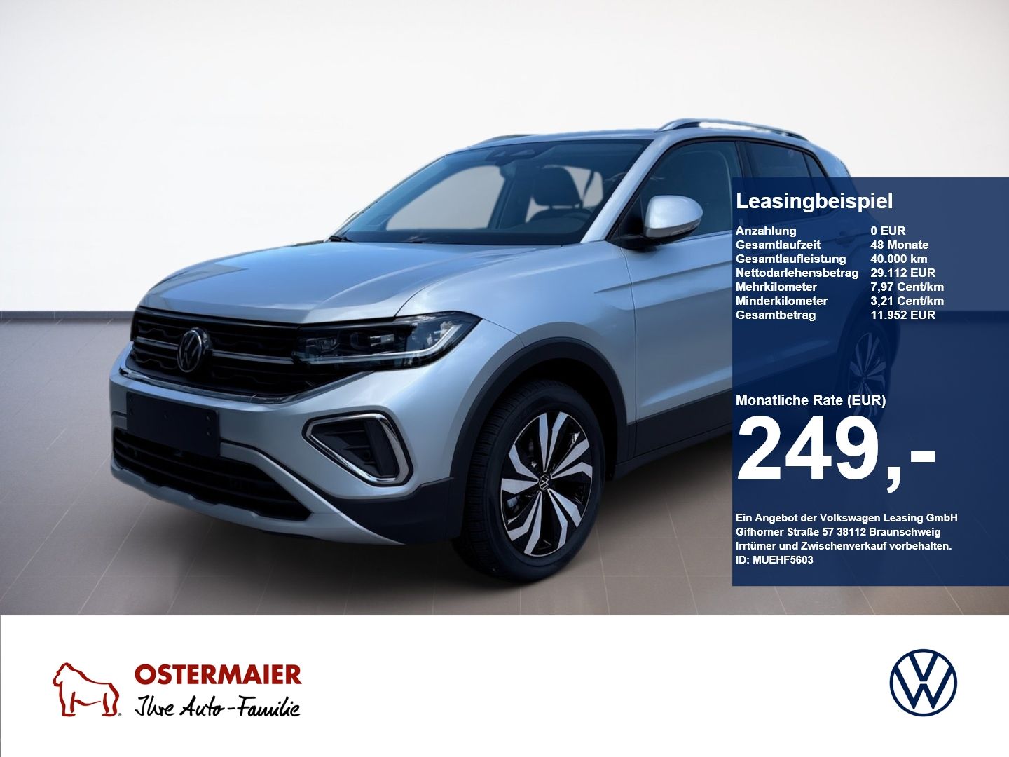 Volkswagen T-Cross Style 1.0TSI 116PS 6-Gang IQ.LIGHT,ACC,P