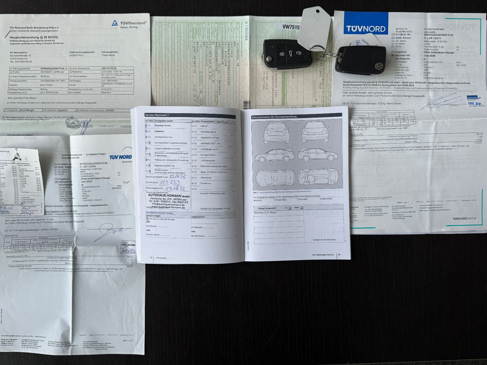Fahrzeugabbildung Volkswagen Golf 7 TSI SPORTSVAN COMFORTLINE MEDIA PAKET 1.H