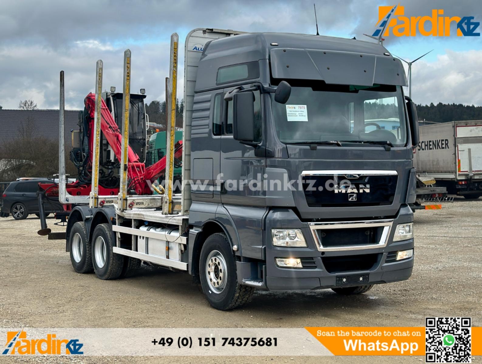 MAN TGX 26.540 6x4 BL | Holztransporter | Z-Kran |