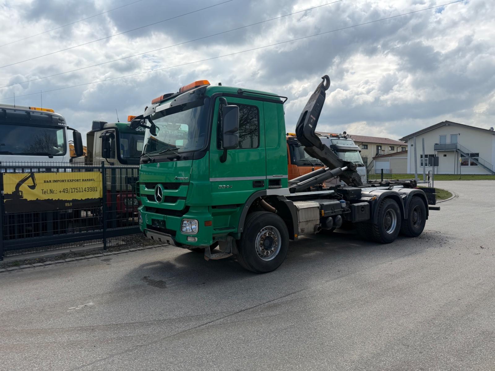 Mercedes-Benz 3344*MP3*RETARDER*6x4*B/B*Hiab Abroller*