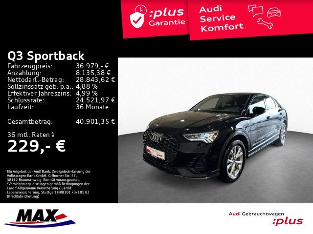 Q3 Sportback 35 TDI S LINE +NAVI+AHK+PANO+SONOS+
