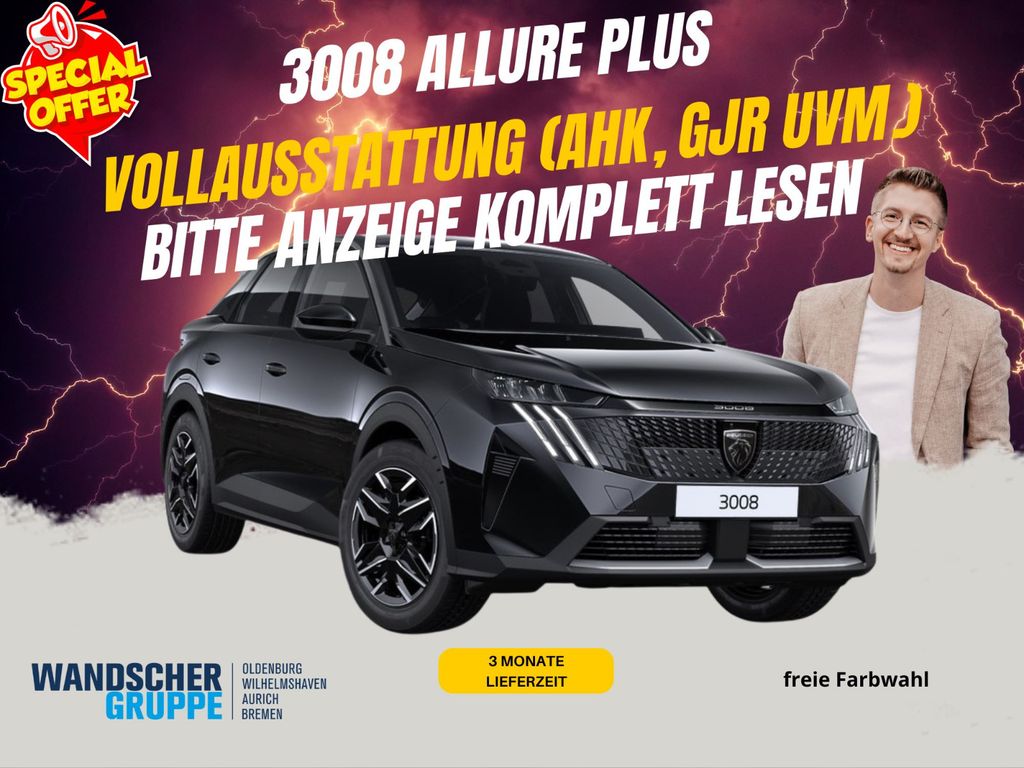 Peugeot 3008 MildHybrid Allure Plus inkl. AHK I GJR uvm.