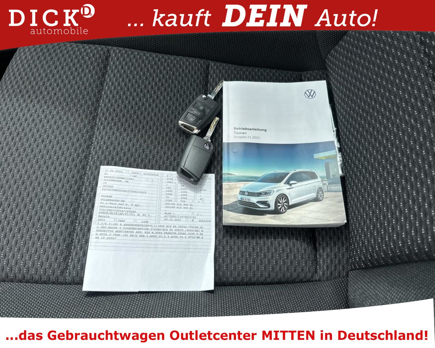 Fahrzeugabbildung Volkswagen Touran 1.5 TSI AT7 Comf LED/ACC/NAVI/SHZ/RFK/8Fa