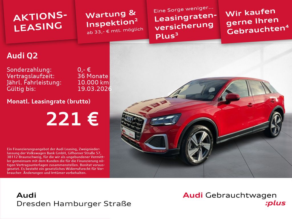 Audi Q2 35 TDI Advanced Matrix Navi AHZV S tronic