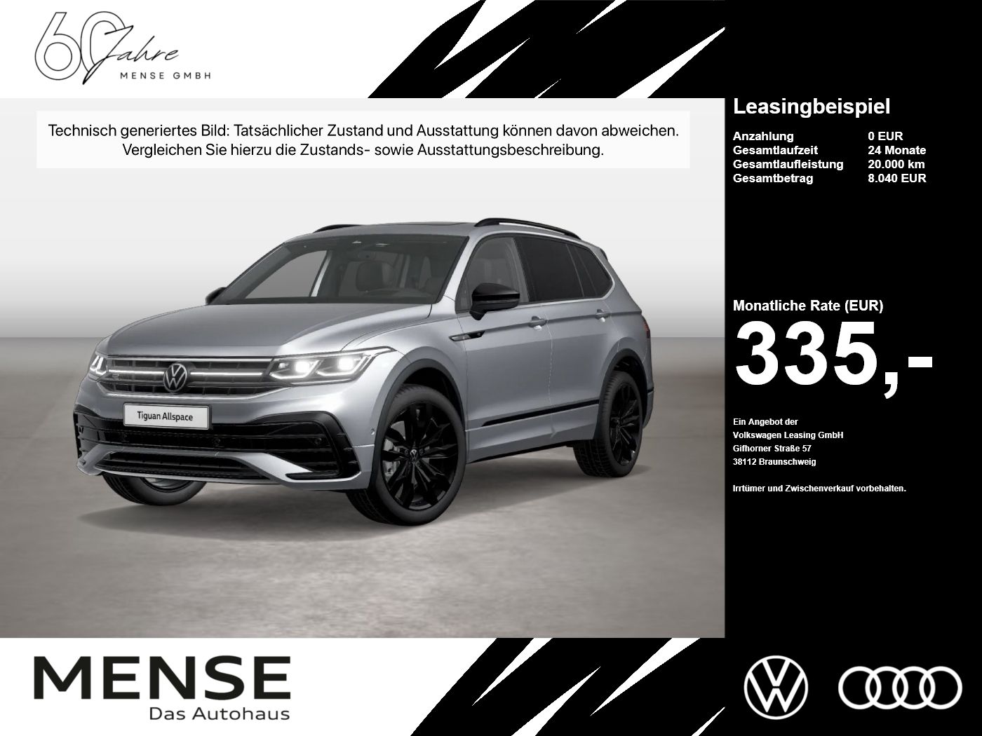 Volkswagen Tiguan Allspace 2.0TDI DSG 4-motion R-Line h/k