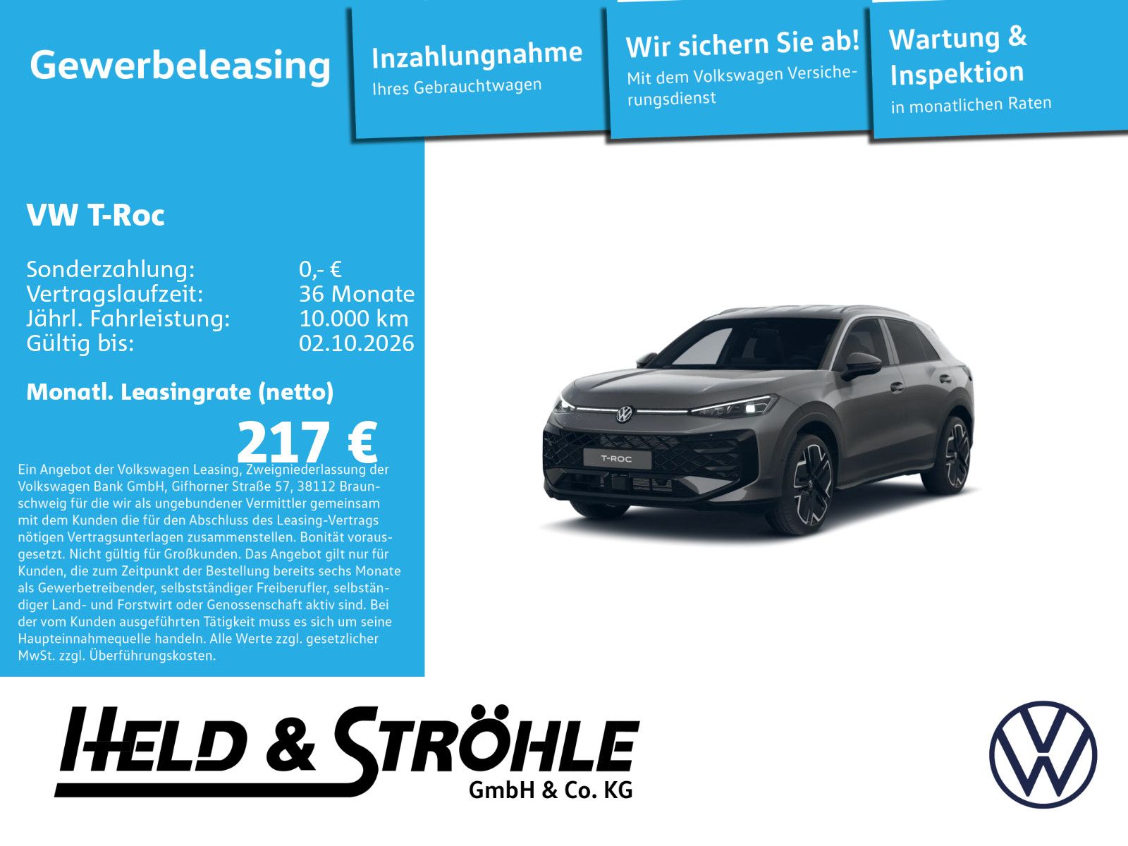 Volkswagen T-Roc R-Line 1.5 l eTSI OPF 110 kW (150 PS) 7-Ga