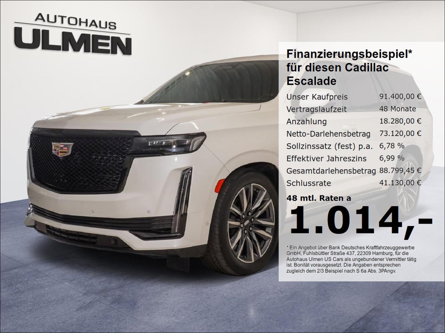 Cadillac Escalade 6.2 V8 4WD Sport Platinum AHK Nightvisi