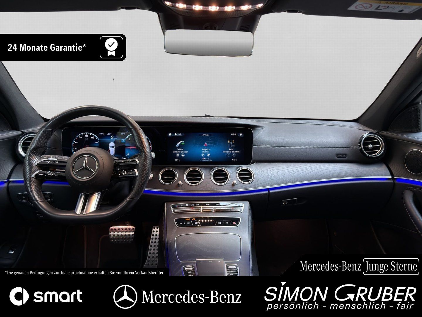 Fahrzeugabbildung Mercedes-Benz E 300 T d 4M AMG Line Distronic Ambi Widescr AHK