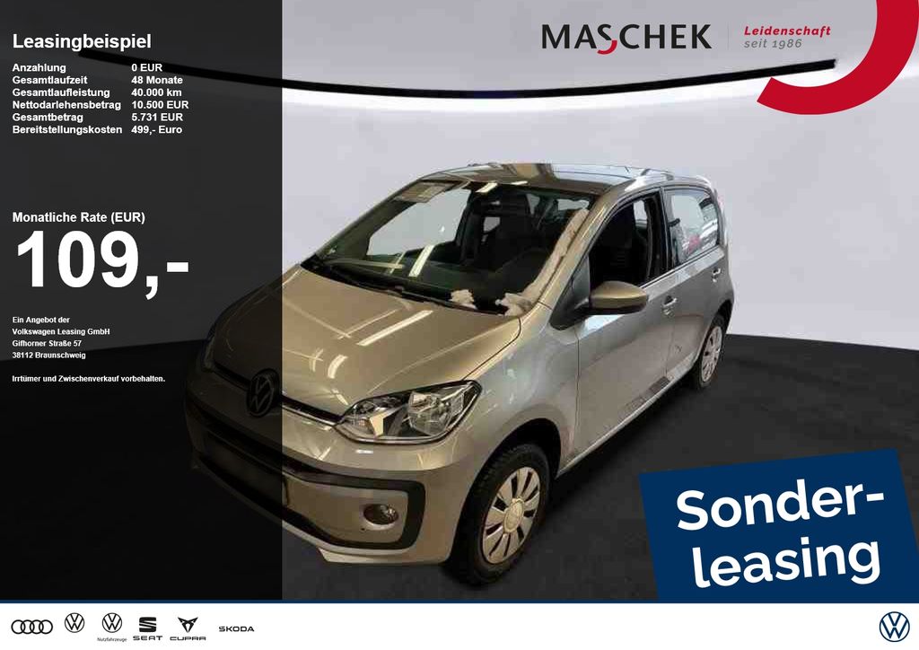Volkswagen up! 1.0 MPI Sitzh. LED RearView Klima Tempomat