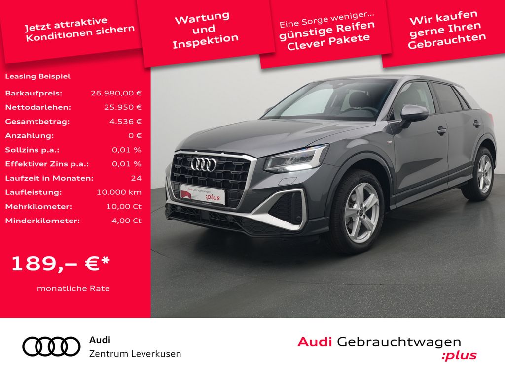 Audi Q2 S line AHK LED VIRT SHZ CARPLAY PDC