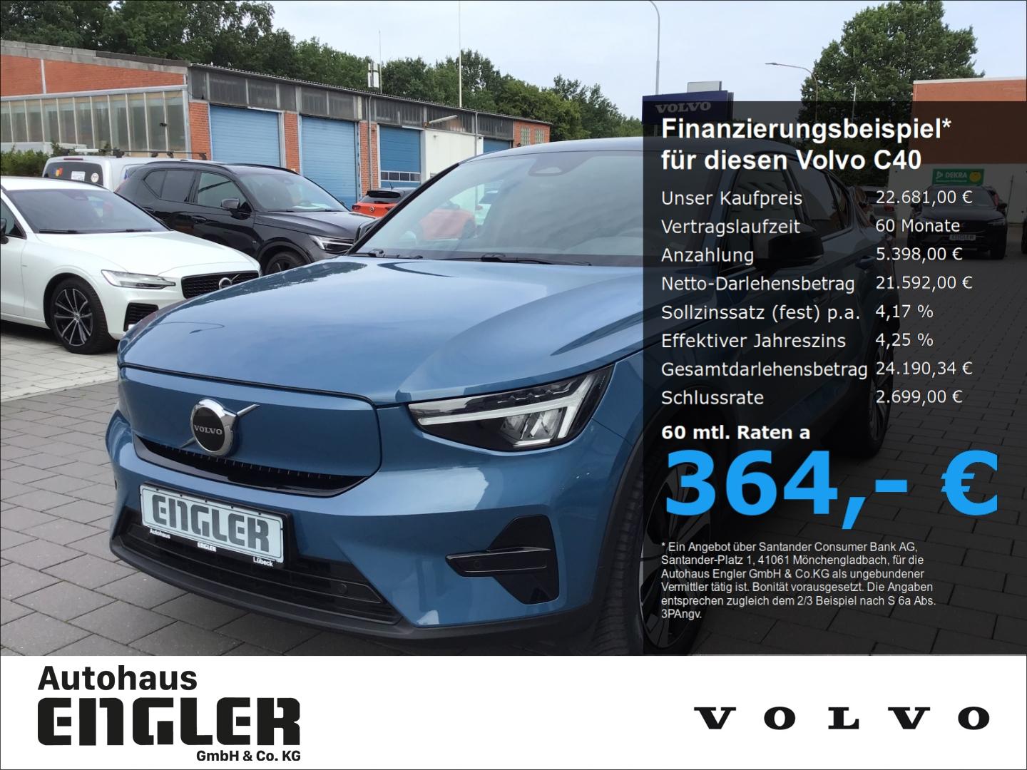 Volvo C40 Core Recharge Pure Electric Stdhzg. Cam