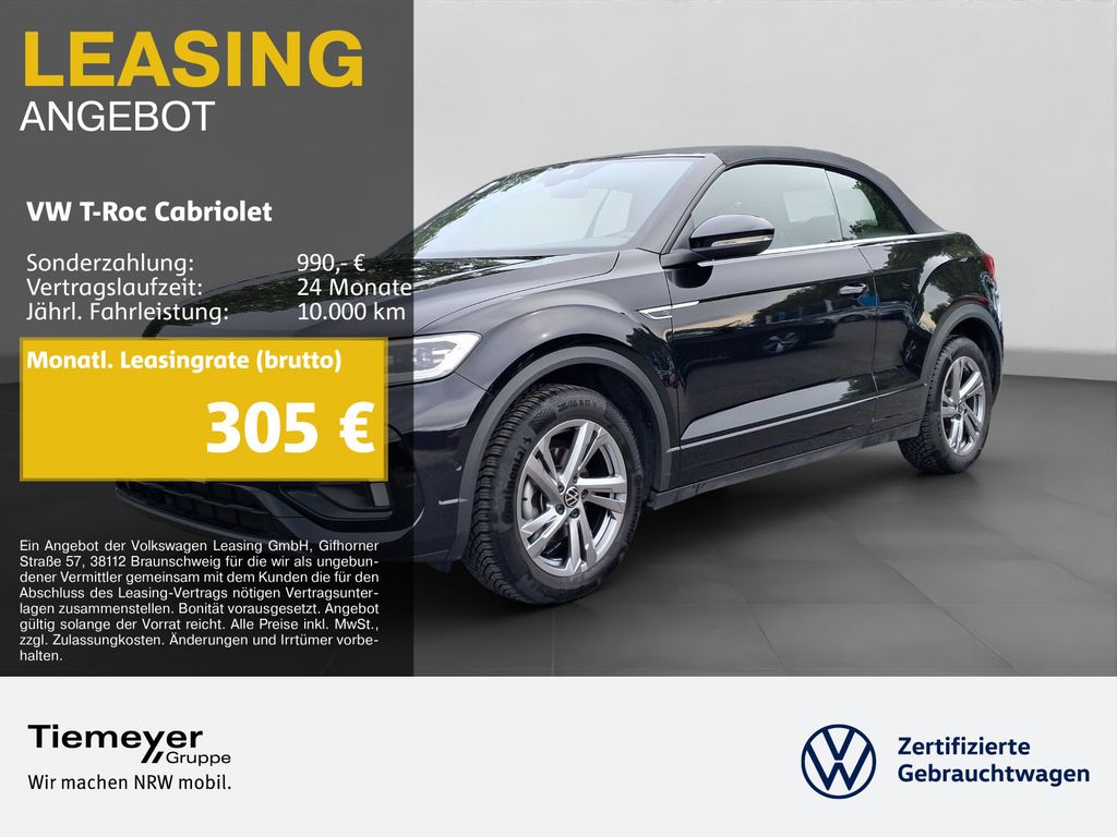 T-Roc Cabrio 1.5 TSI DSG R-LINE NAVI AHK SITZH P