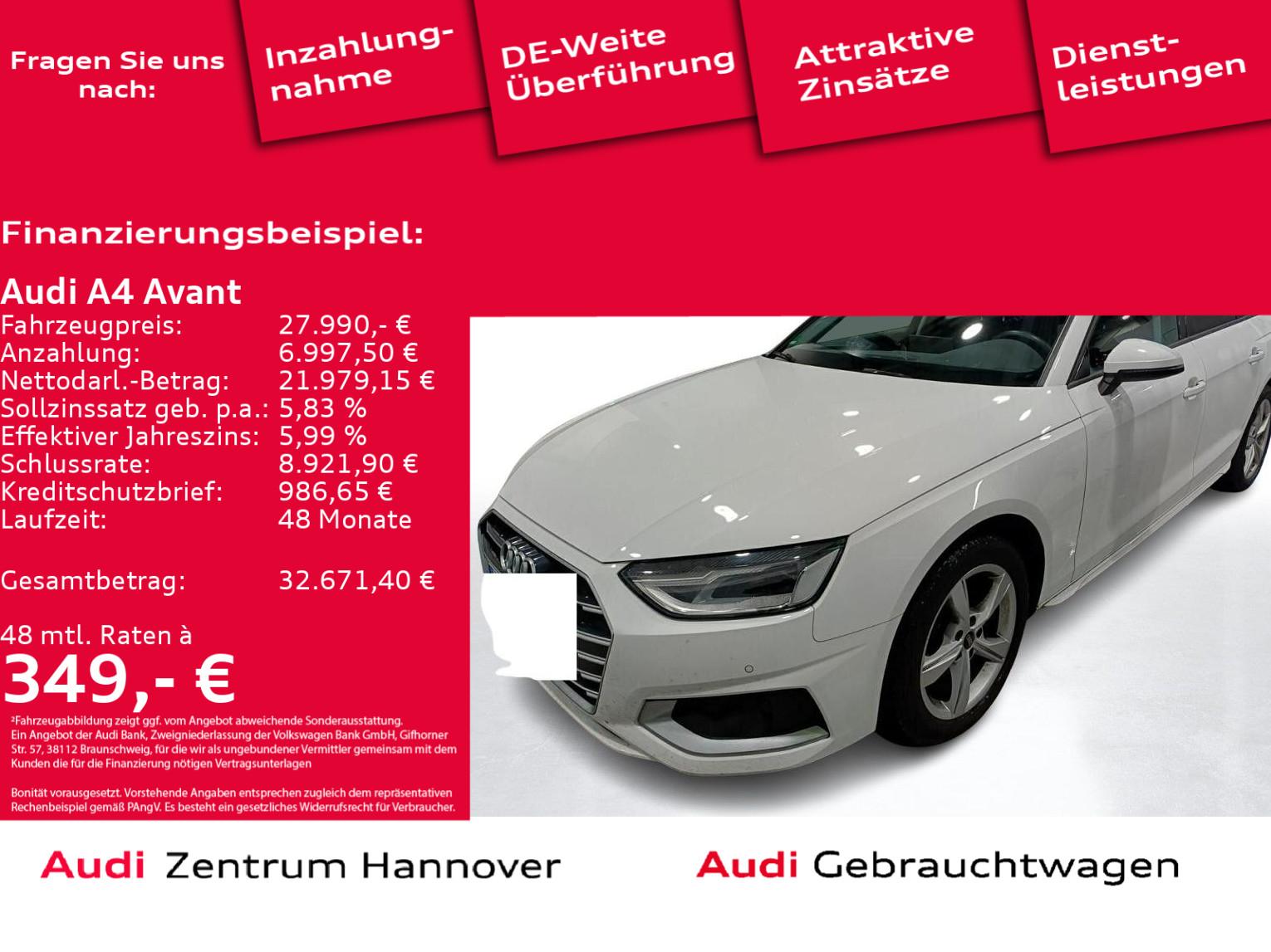 Audi A4 Avant 35 TFSI advanced Kamera Navi LED