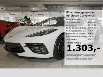 Corvette Leasingangebot: Corvette C8 Stingray Cabriolet 3LT Frontlift Vollausstatt