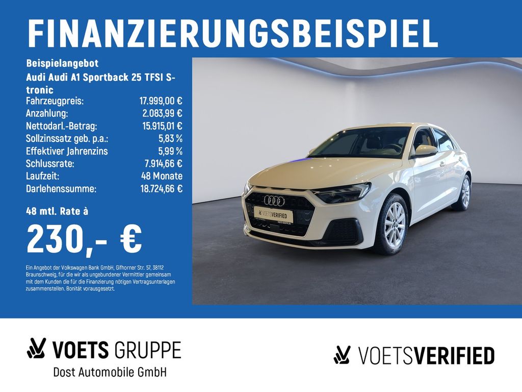 A1 Sportback 25 TFSI S-tronic advanced LED+