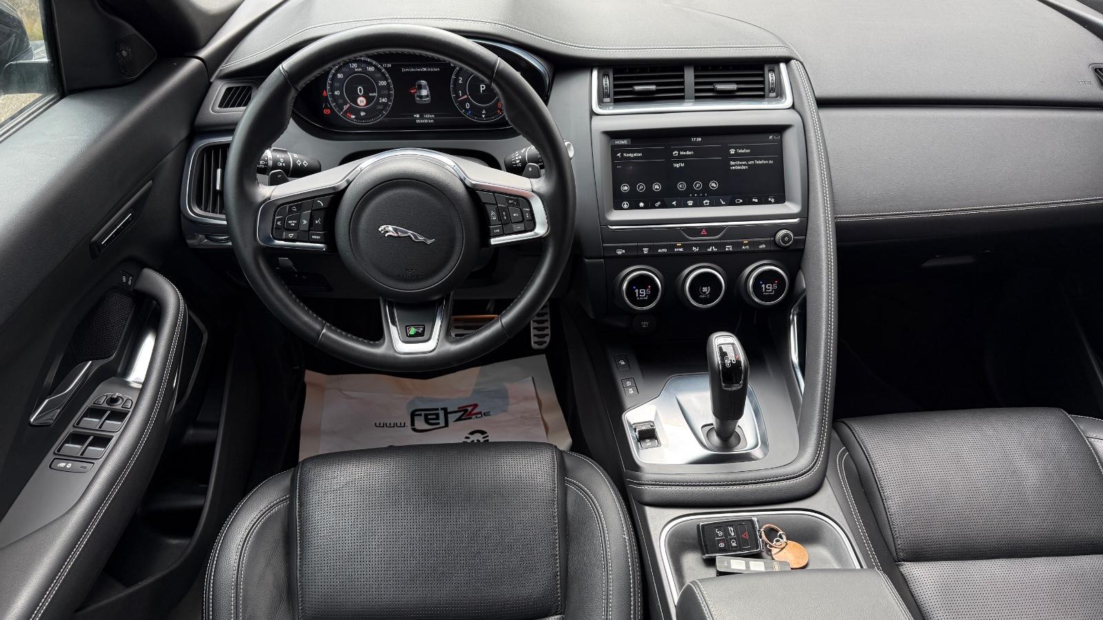 JAGUAR E-PACE R-DYNAMIC 4WD 300ch - HAYON ÉLECTRIQUE - PACK SPORT - RÉGLAGE ÉLECTRIQUE DES SIÈGES - 1ERE MAIN - HISTORIQUE ENTRETIEN COMPLET