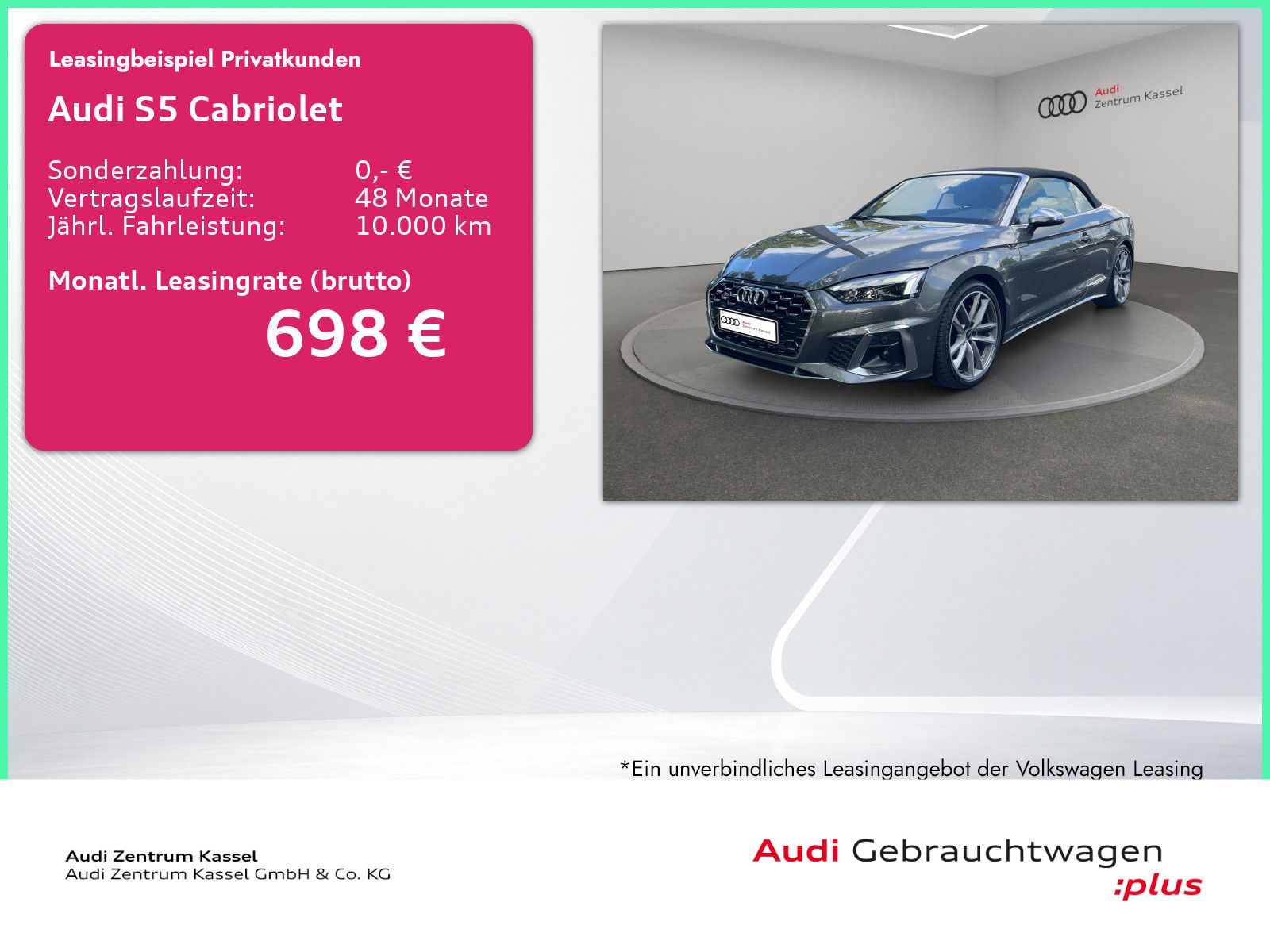 Audi S5 Cabriolet 3.0 TFSI quattro Laser B&O AHK 360°