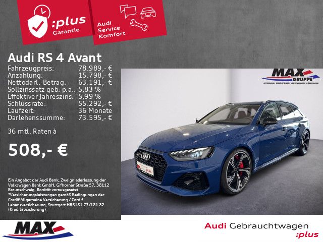 Audi RS4 Avant MATRIX+KERAMIK+PANO+AHK+WABEN+280KM/H