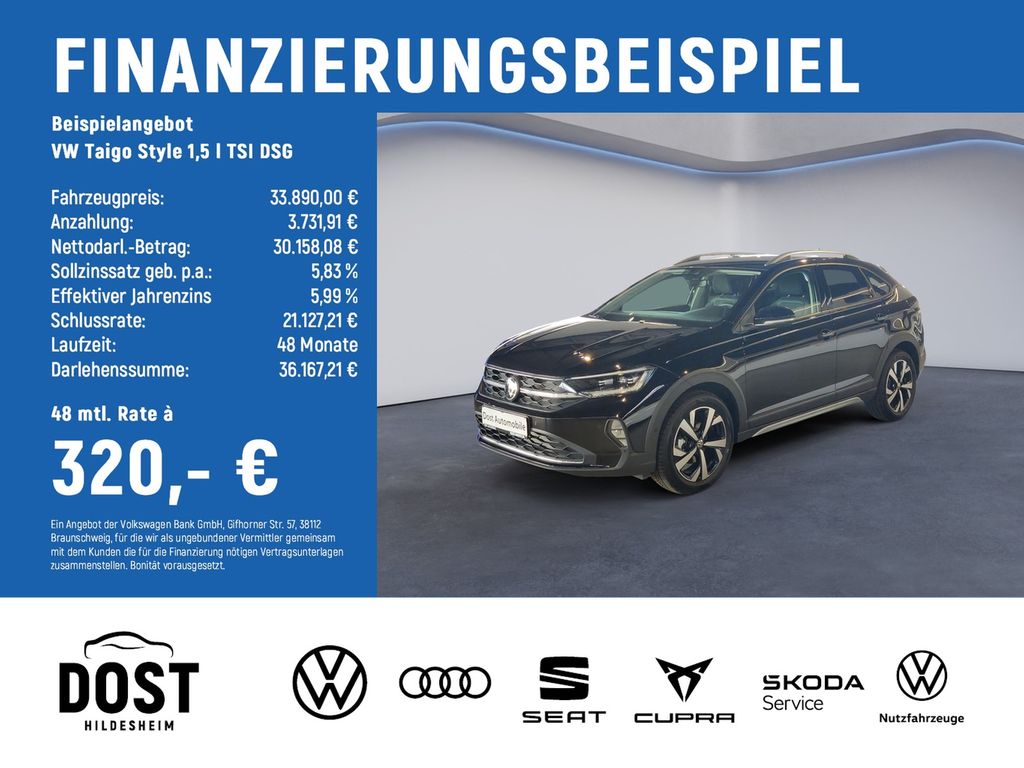 Taigo Style 1,5 l TSI DSG KLIMA+NAVI+KAMERA+AHK