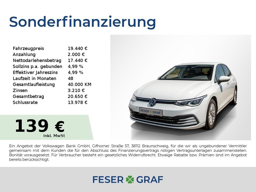 Volkswagen Golf VIII 1.5 TSI Life LED+/RFK/NAVI/STANDHZG