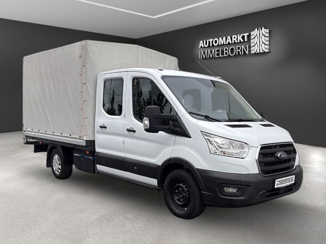Transit Pritsche 350 L4 Doka 7-Sitze+Sthzg+Navi