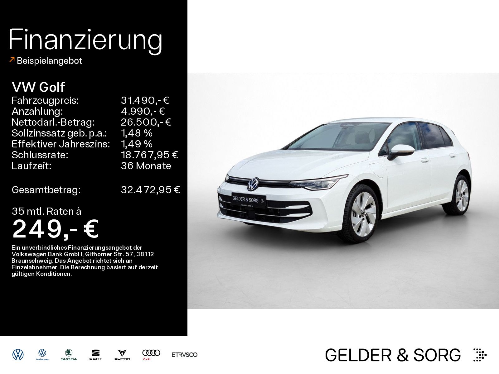Volkswagen Golf 1.5 TSI eHybrid Style RFK*LED*DAB+*ACC*Digi
