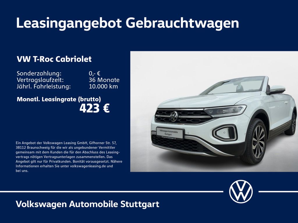 T-Roc Cabriolet Style 1.5 TSI DSG Navi  Kamera L