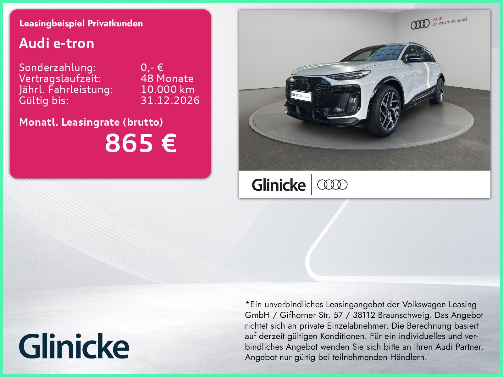 Audi Q6 S line e-tron perf. Matrix Pano HuD B&O AHK
