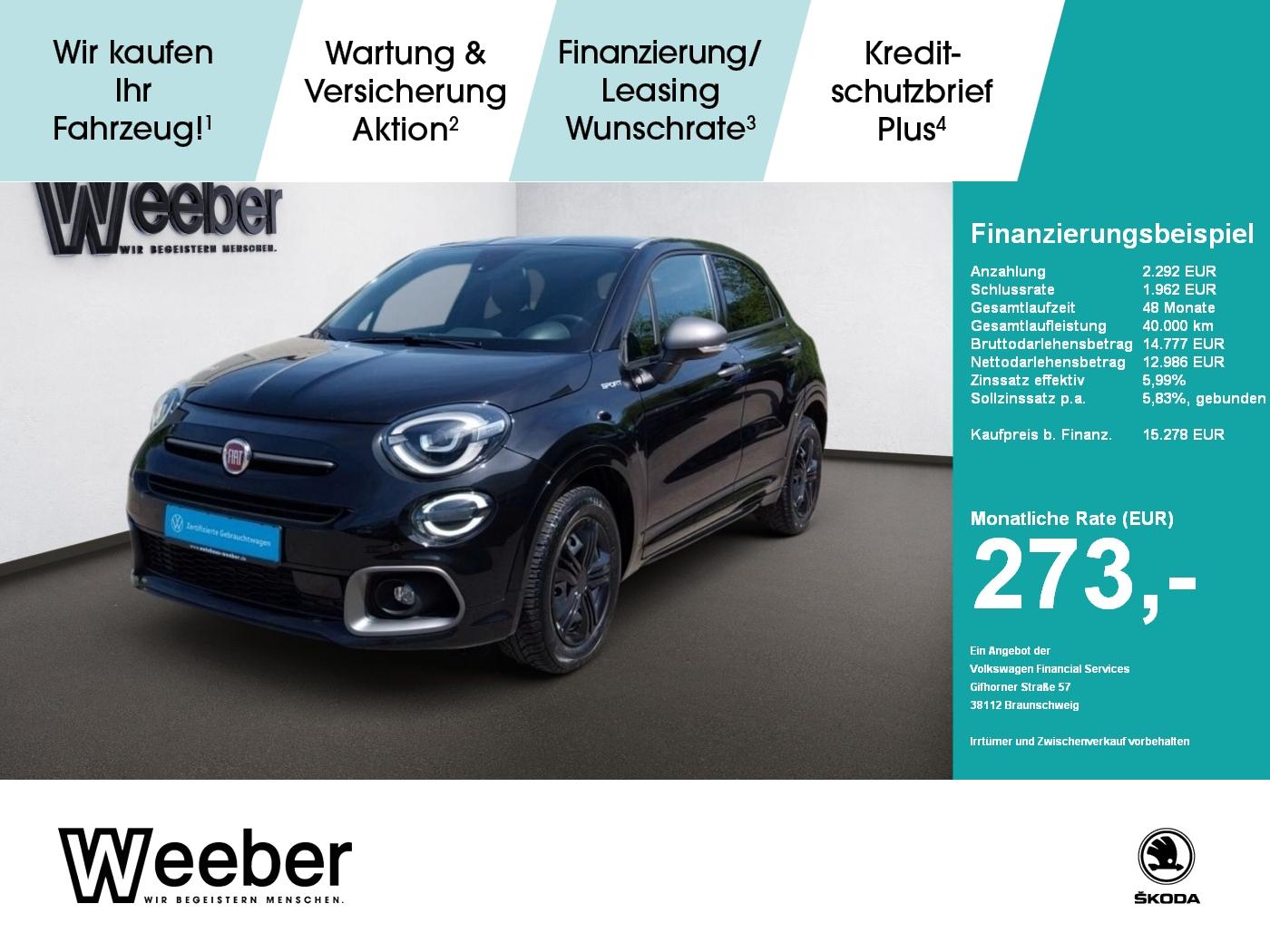 Fiat 500X Più Dolcevita Automatik *NAVI*LED*PDC*KAMER