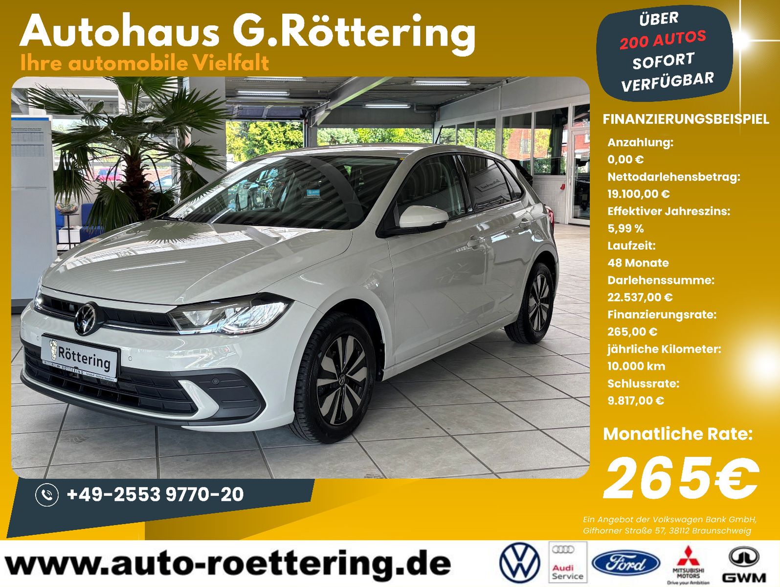 Fahrzeugabbildung Volkswagen Polo 1.0 TSI Move DSG +LED +ALLWETTER