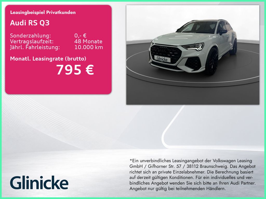 Audi RS Q3 2.5 TFSI qu. AHK LM 22" LED Nappa 360